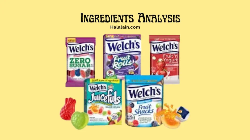 Is welch's fruit snacks Halal