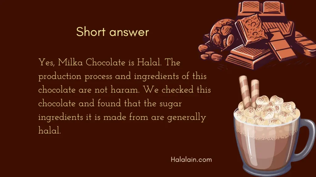 Short answer about Milka Chocolate Halal