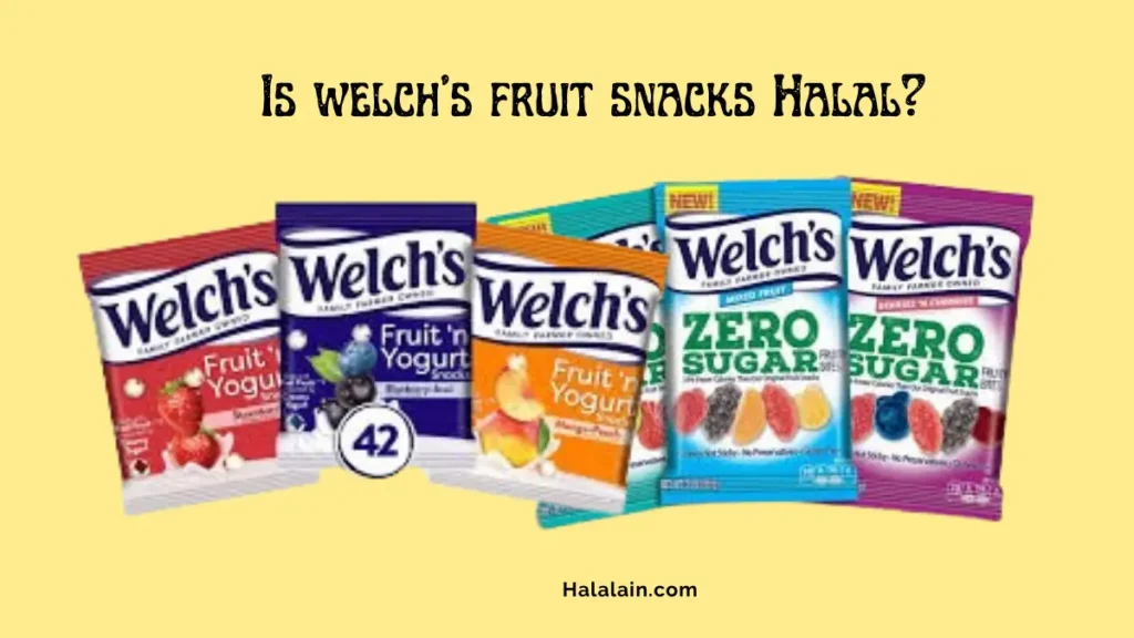 Is welch's fruit snacks Halal