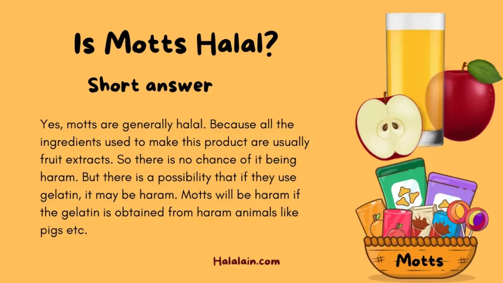 Is Motts Halal