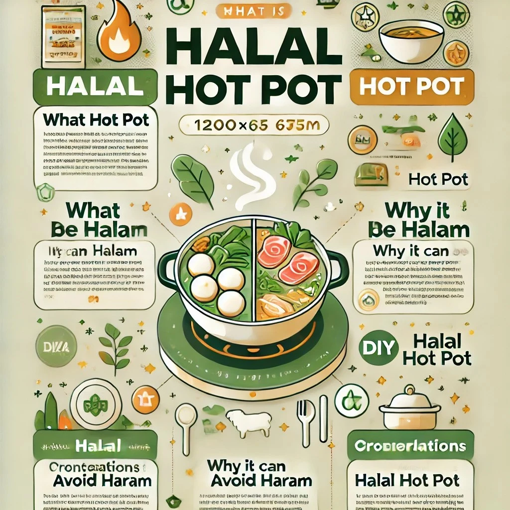 Infographic about Halal Hot Pot.